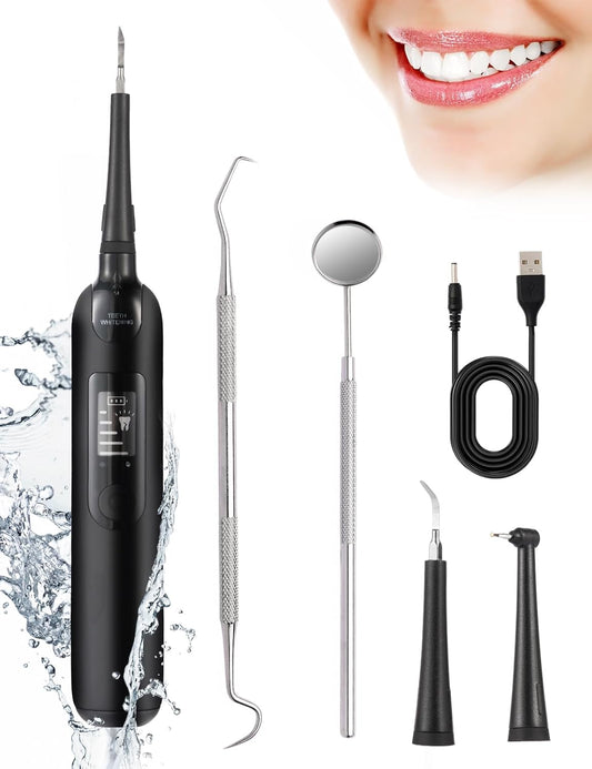 Plaque Tartar Remover for Teeth Dental Calculus Remover Teeth Cleaning Kit with LED Ultrasonic Tooth Scaler Model Dsclop