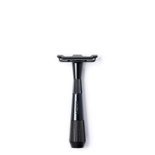 Leaf Shave | Twig Razor, Black - All-Metal, Eco-Friendly Shaver for Men & Women; Includes 5 Stainless Steel Single-Edge Blades; Recommended for Face Shaving Lighter Hair and Sensitive Skin