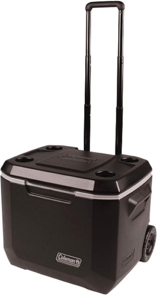 Coleman Insulated Can Cooler: 50 Quart Xtreme 5 Day Wheeled Cooler, Insulated Cooler with Wheels Keeps Ice for 5 Days, Portable Rolling Hard Cooler