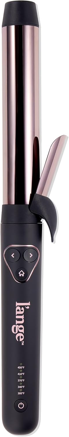 L'ANGE HAIR Le Pirouette 32MM Titanium Rotating Curling Iron Self-Rotating Curler | Curls and Waves for Beginners and Pros | Premium Titanium Barrel | Black