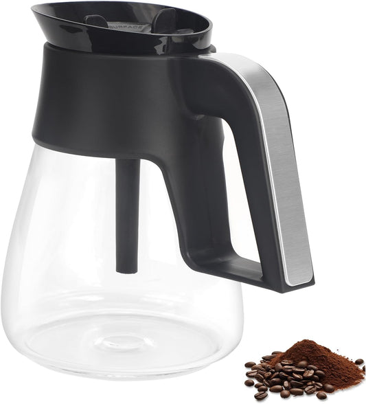 10 Cup Glass Coffee Carafe for Ninja Coffee Maker, Replacement Coffeemaker Pot Compatible with Models CF090, CF091, CF092, CM300, CM305, CM360, CM400, CFP SERIES 32