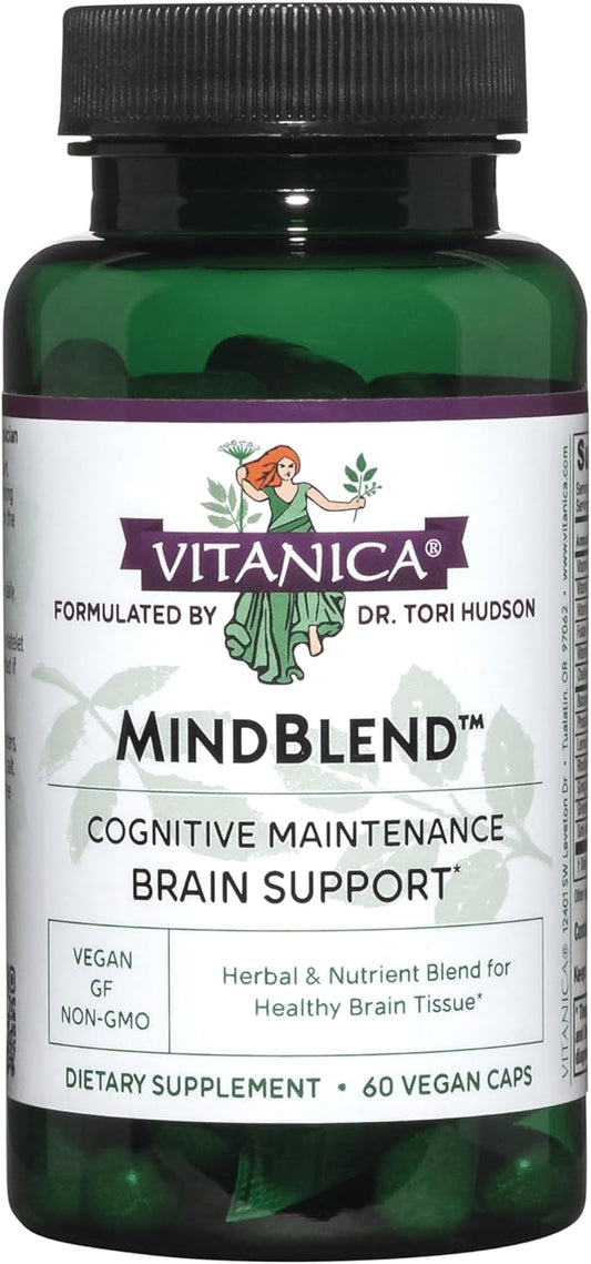 Vitanica, MindBlend, Brain Support, Vegan, 60 Capsules