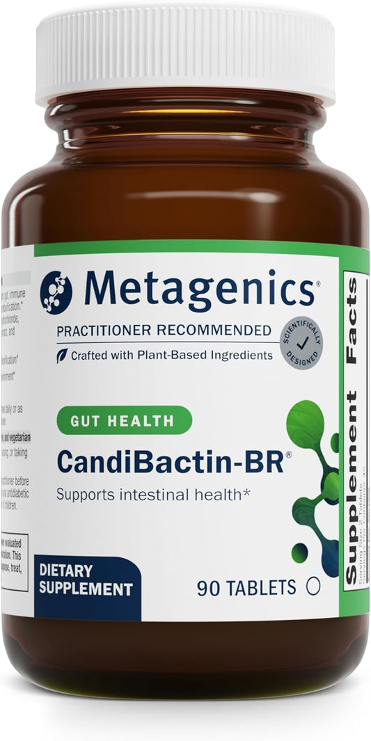Metagenics CandiBactin-BR - Concentrated Berberine for Intestinal Support* - with Berberine, Oregon Grape & Coptis Root Extract - Gut Health Supplements* - Gluten-Free - Vegetarian - 90 Tablets