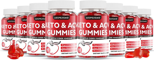 Keto ACV Gummies 1500MG – Premium Apple Cider Vinegar Formula with Pomegranate, Beet Juice, Vitamin B12 B6 – Vegetarian Friendly 480 Gummys