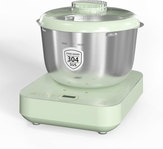 Electric Dough Maker with Ferment Function, Large Capacity Dough Mixer with Weighing Function, Household Dough Maker Kitchen Flour Kneading Machine, 5.2QT, Face-up Touch Panel