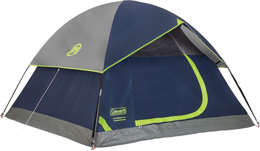 Coleman Sundome Camping Tent with Rainfly, 2\/3\/4\/6 Person Tent Sets Up in 10 Mins, Weatherproof Tent for Camping, Festivals, Backyard, Sleepovers, & More