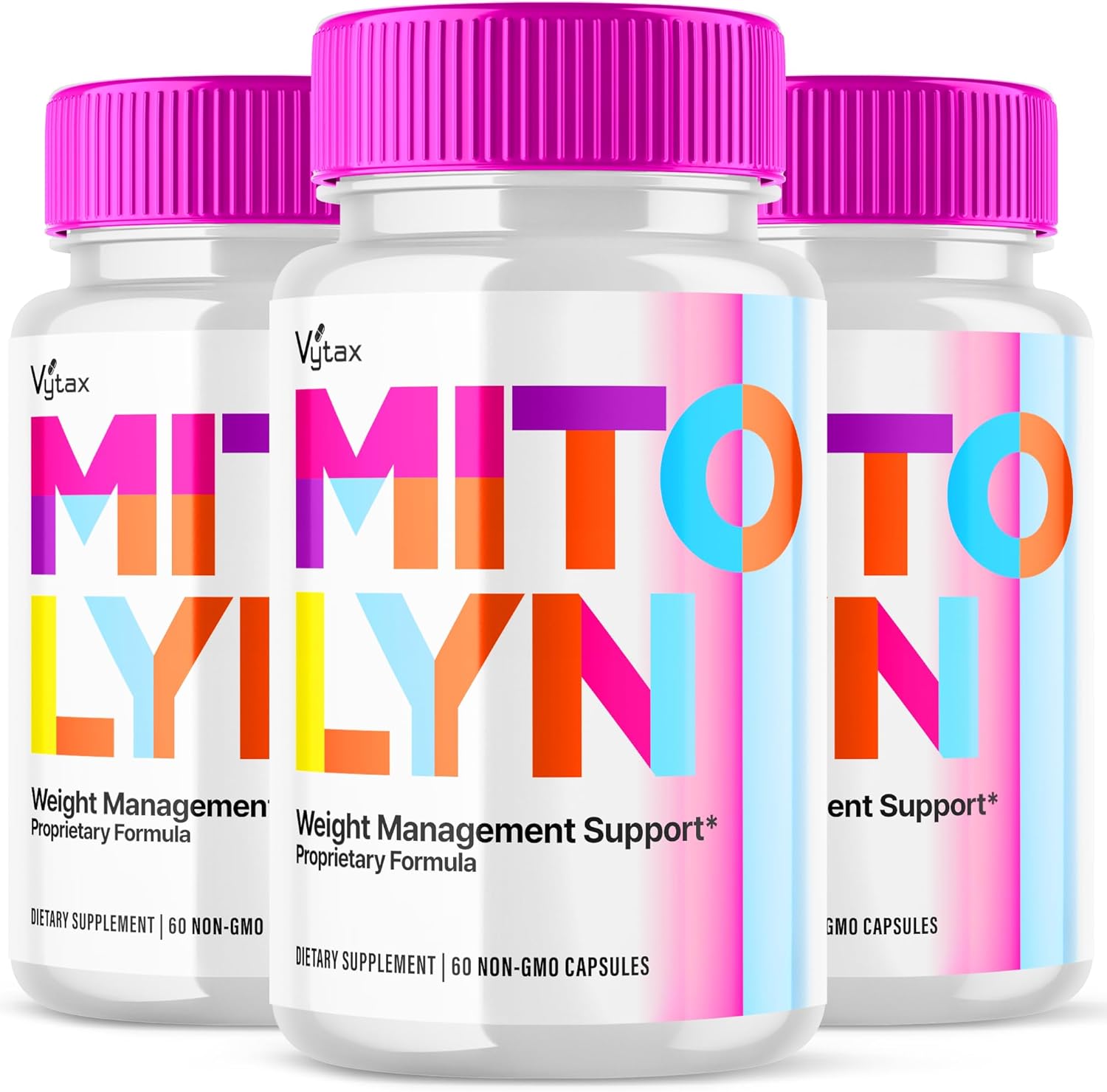 (3 Pack) Mitolyn Capsules, Mito Lyn Loss Pills Supplement Advanced Formula - Official Mitolin Mitolynn Keto Maximum Strength Pastillas All Natural Support Vitamin, Pure Blend Reviews (180 Capsules)
