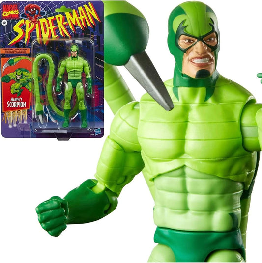 Marvel Legends Series Comics Scorpion 6-inch Action Figure Toy, 4 YEARS+, 5 Accessories