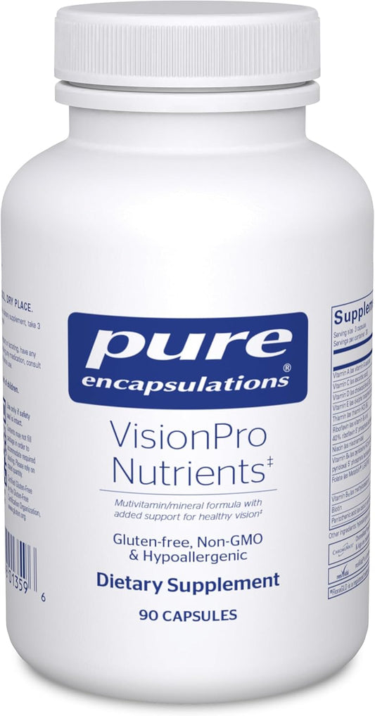Pure Encapsulations VisionPro Nutrients | Hypoallergenic Multivitamin\/Mineral Complex for Maintaining Healthy Vision | 90 Capsules