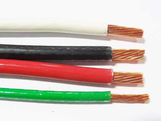 10' EA THHN THWN 8 AWG Gauge Black White RED Copper Wire + 10 AWG Green