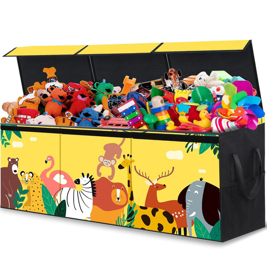 ANNKIE Extra Large Toy Box for Boys, Large Toy Chest for Kids, Collapsible Sturdy Storage Bins with Lids, Large Toy Box Chest Storage Organizer for Kids,Girls, Nursery Room, Playroom, 40.6"X16.5"X14"