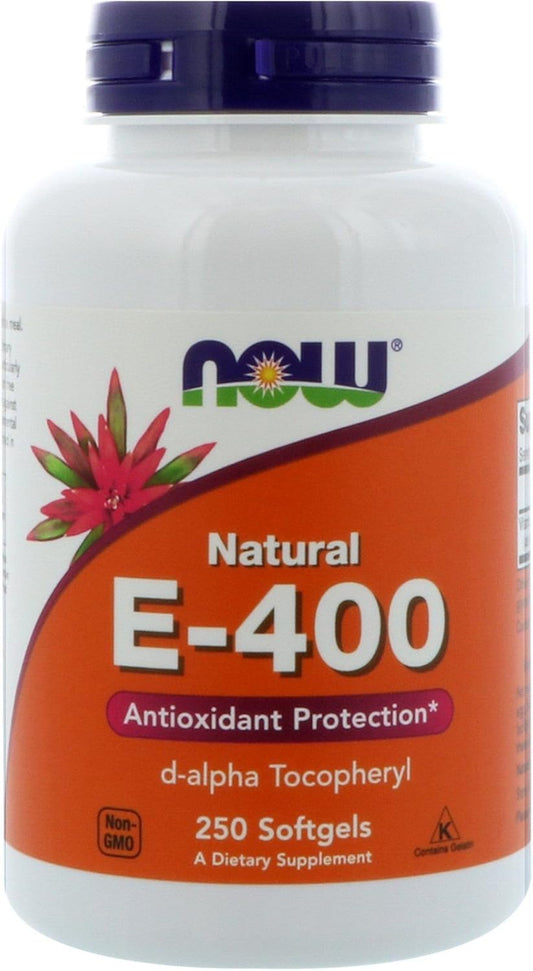 Now Foods E-400, 250 gels (Pack of 2)