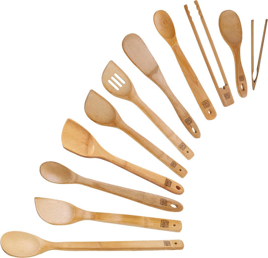 Joyce Chen 11-Piece Burnished Bamboo Cooking Utensil Set