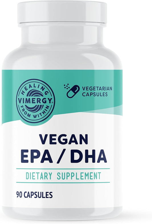 Vimergy EPA/DHA – Promotes Brain & Eye Health* – Supports Joints & Cardiovascular Health* – Kosher, Vegan & Gluten-Free – 90 Capsules