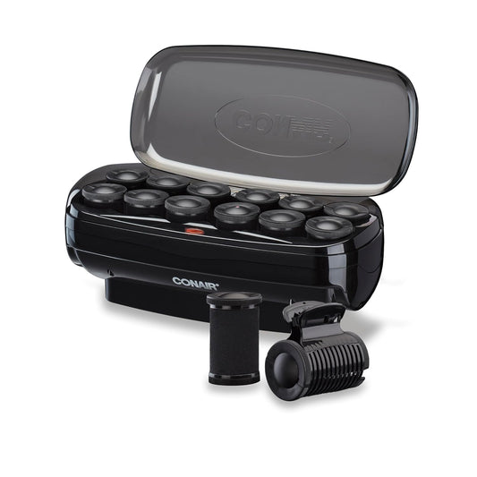 Conair Hot Rollers Hair Curlers for Long, Medium and All Hair | Heated Rollers with Hair Roller Clips Included | 1 1\/2-inch Rollers | Amazon Exclusive