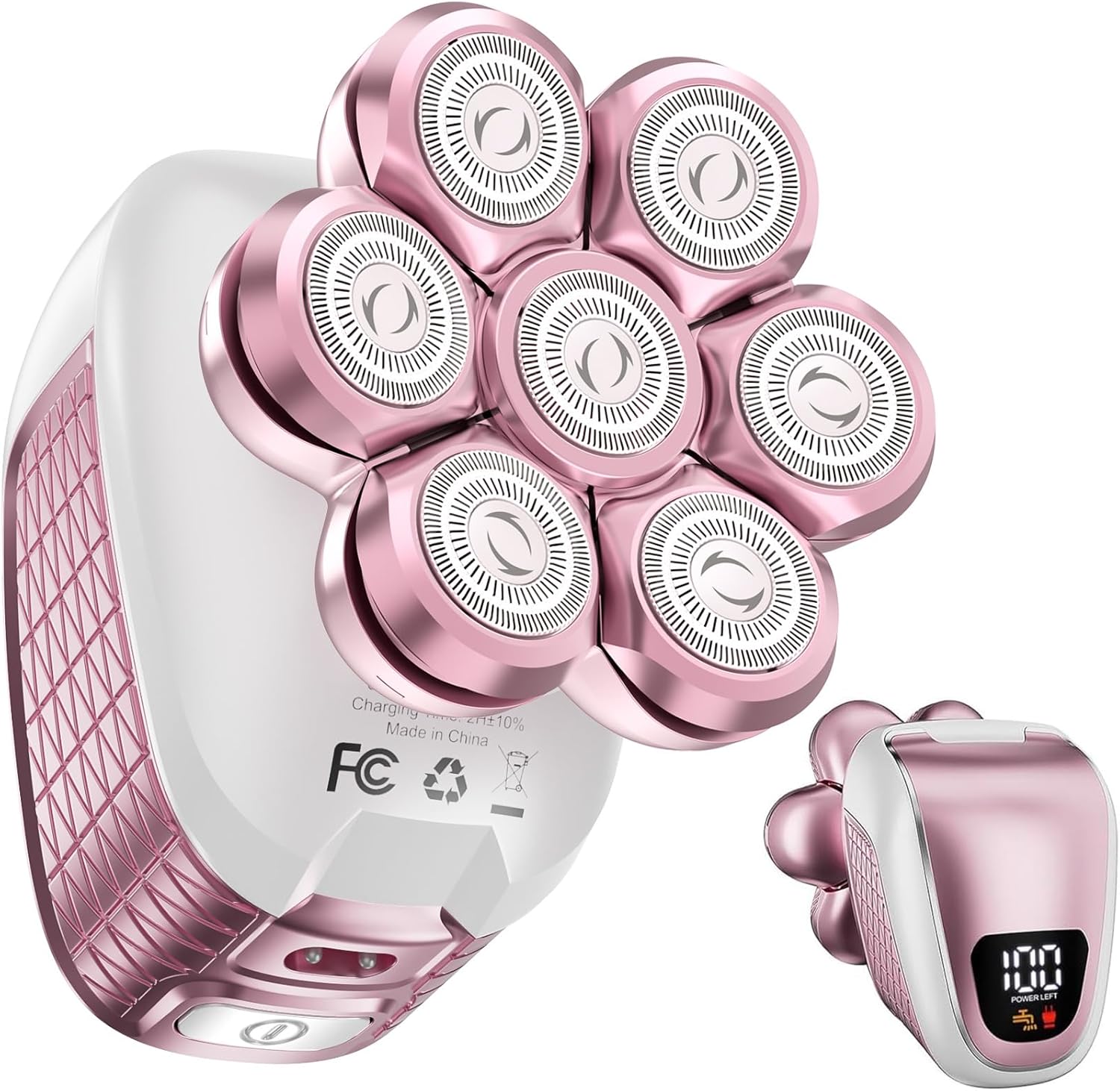 Electric Razors for Women, 5 in 1 Electric Shaver for Women, Cordless Painless Hair Remover for Legs Bikini Face Lips Hairs (Pink)