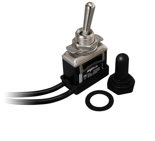 10 PCS Heavy Duty Toggle Switch 20\/15A 125\/277V, 2 HP with Waterproof Rubber Boot UL cUL Certified