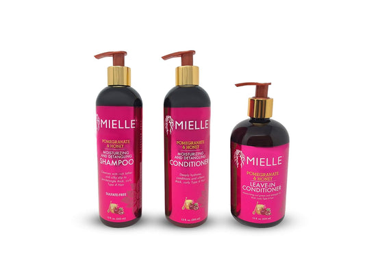 Mielle’s Pomegranate and Honey collection set (Leave In Conditioner,Shampoo and Conditioner)