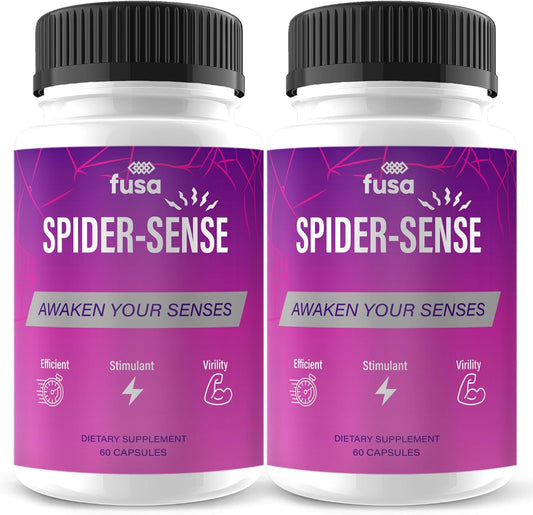 (2 Pack) Spider Sense Pills Spider-Sense Max Supplement, SpiderSense Maximum Strength Advanced Support Multivitamin Formula for Overall Health & Wellness, SpiderSenses Supplement Pills (120 Capsules)