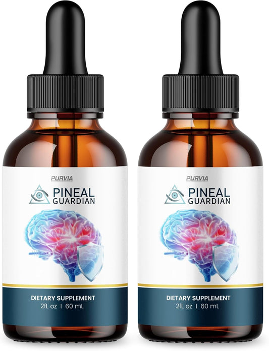 (2 Pack) Pineal Guardian Liquid Drops, Pineal Guardian Drops Supplement Memory, Pineal Guardian Drops Advanced Strength Formula, Pineal Guardian Brain Overall Wellness Vitamin Made in USA (2 Bottles)