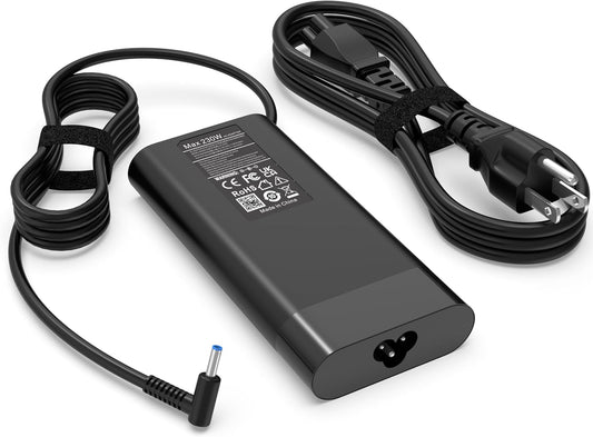230W AC Adapter Charger for HP Omen 17 16 17z-db000,17-db0047nr,16t-u100,16-u1047nr 16-b1797nr 16-b1085nr 16-b0005dx Omen X 15, Victus ZBook Fury 16 G11 G10 G9,Pavilion HDX9000 Laptop Power Cord