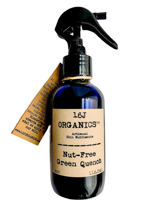 16J Organics - Handmade- Nut-Free Body Oil Moisturizer, Organic 100% Natural, Vitamin Antioxidant Rich-Serum, Hydrates Skin, Face, Hair, Scalp. 4 oz size