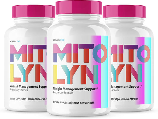 (3 Pack) Mitolyn Capsules, Mitolyn Loss Supplement Pills, Mito Lyn, Mitolyn Keto Capsules, Mitolynn Supplement Pills, Mito Lynn Pills Advanced Formula, Natural Supplement Support Review (180 Caps)