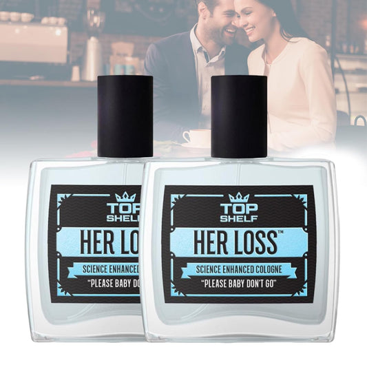 1.7 Fl oz Her Loss Cologne for Men, Top Shelf Her Loss Pheromone Cologne for Men, Perfume Her Loss Para Hombre (2Bottles)