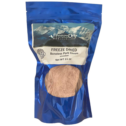 Freeze Dried Pork Chops Uncooked Center Cut | Backpacking & Camping Food | Bulk / Family Size Freeze Dry Wholesalers