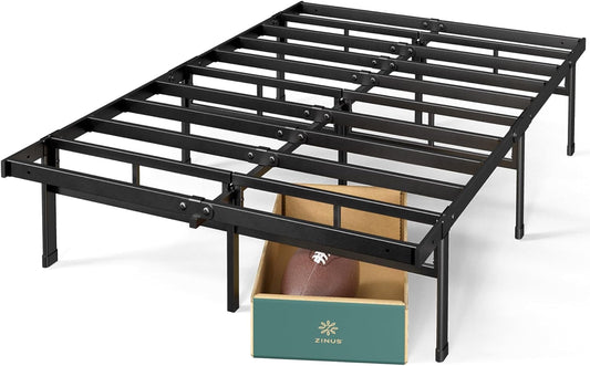 ZINUS Justin 14 Inch Easy to Assemble Mattress Foundation, Steel Support, No Box Spring Needed, Queen