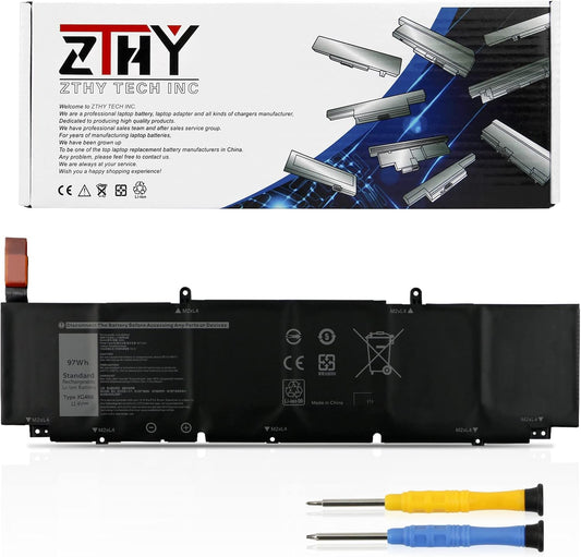 ZTHY 97Wh XG4K6 Laptop Battery Replacement for Dell XPS 17 9700 9710 9720 9730 Precision 5750 5760 5770 Series P92F P92F001 P92F002 P92F003 01RR3 F8CPG OF8CPG 5XJ6R KVPMY 0YY3V KRDHV 11.4V 6-Cell