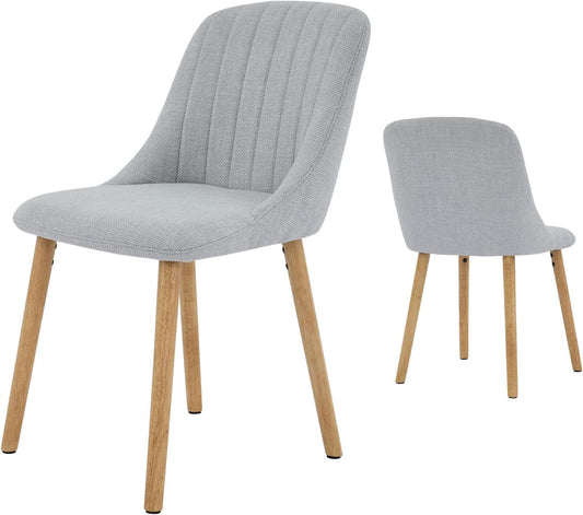 Dining Chairs Set of 2, Modern Kitchen & Dining Room Chairs, Modern Fabric Upholstered Kitchen Side Chairs for Living Room