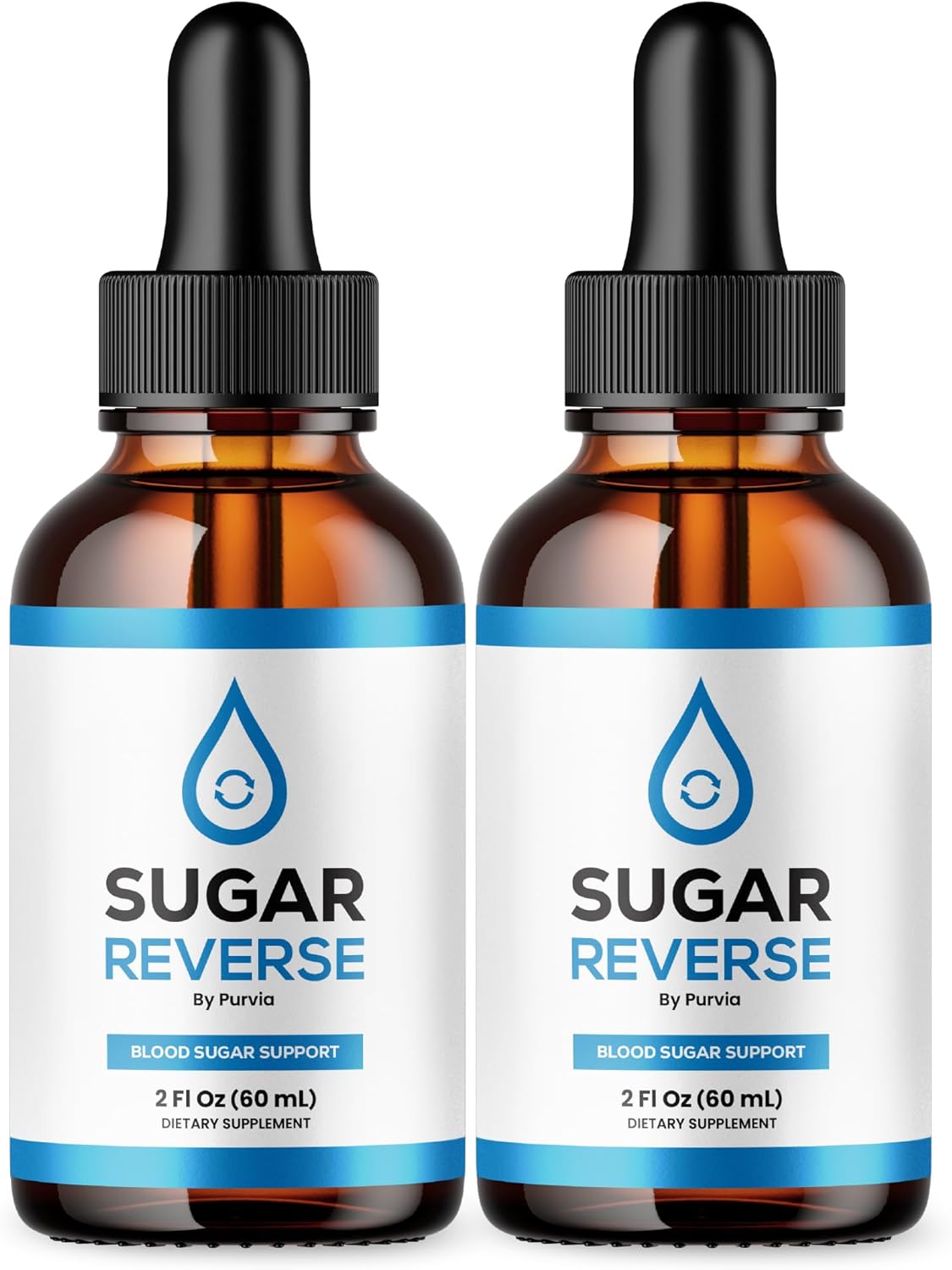 (2 Pack) Sugar Reverse Drops, Sugar Reverse Liquid Drops Supplement Advanced Formula Vitamin Supplement with Chromium, Maximum Strength, SugarReverse Drops Official Formula, Sugar Reverse (2 Bottle)