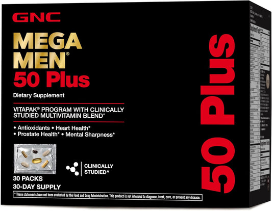 GNC Mega Men 50 Plus Vitapak Program - 30 Vitapaks