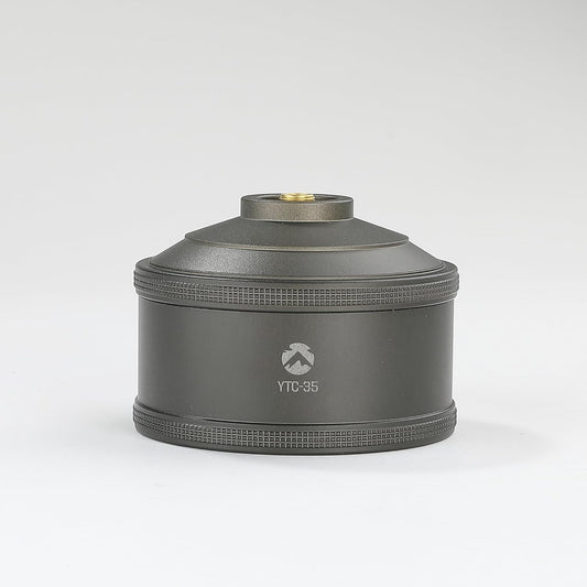 CAMPINGMOON Empty Refillable Gas Fuel Cylinder Standard for Backpacking Camping Stove EN417 Lindal Valve 110g Green YTC-35