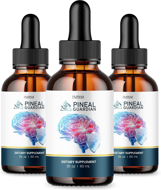 (3 Pack) Pineal Guardian Liquid Drops, Pineal Guardian Drops Supplement Memory, Pineal Guardian Drops Advanced Strength Formula, Pineal Guardian Brain Overall Wellness Vitamin Made in USA (3 Bottles)