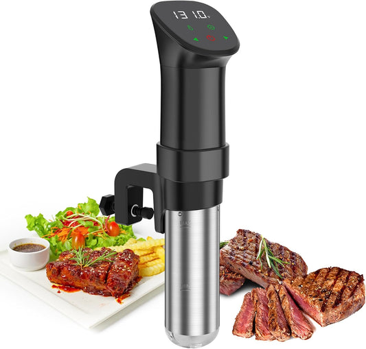 Zionheat Sous Vide Machine 1100W Fast Heating Thermal Immersion,Digital Touch Screen，With Accurate Temperature and Timer Circulator Precise Stainless Steel Cooker