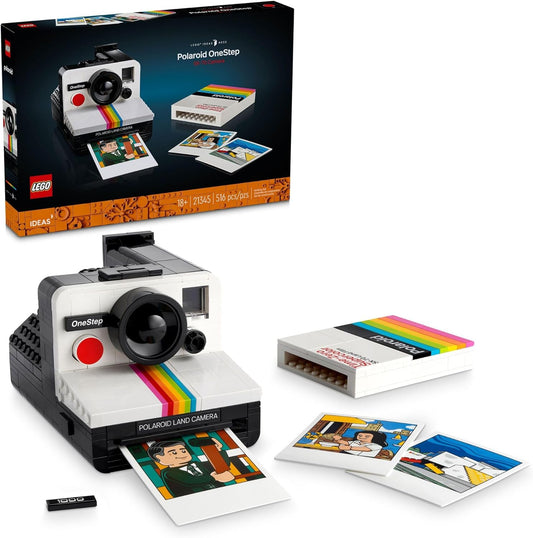 LEGO Ideas Polaroid OneStep SX-70 Building Sets for Adults - Vintage Polaroid Model DIY Crafts Kit, Ages 18+ - Collectible & Unique Birthday Gift for Photography Fans - 21345