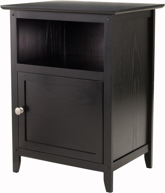 Winsome Henry Accent Table, 19 inches, Black