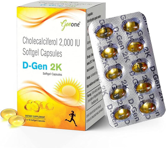 Vitamin D3 Capsules for Strong Bones and Immunity,Promotes Calcium Absorption, Bone Health, Muscle Strength & Immunity - 60 Vitamin D Capsules