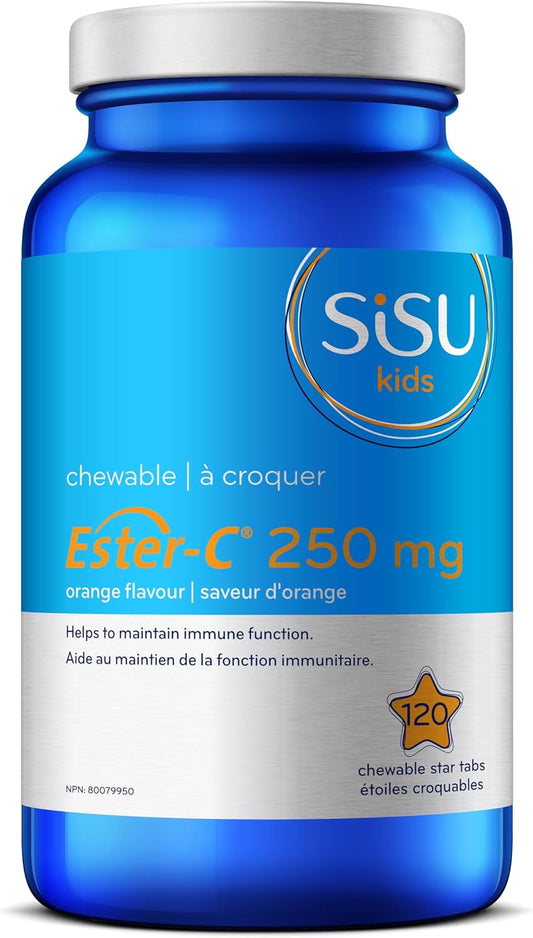 Kids Ester C Star Orange, 120 CT