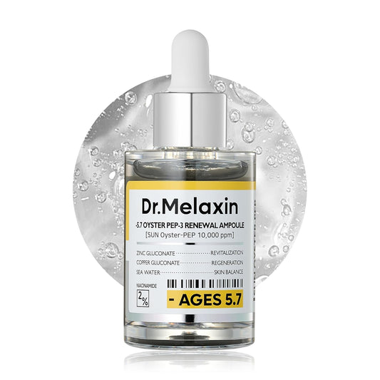 Oyster Pep3 Renewal Ampoule for Plumping, Anti Aging, Hydrating Face | Visibly Smooth and Glowy Skin, Korean Skincare, 1.01 fl oz(30ml)