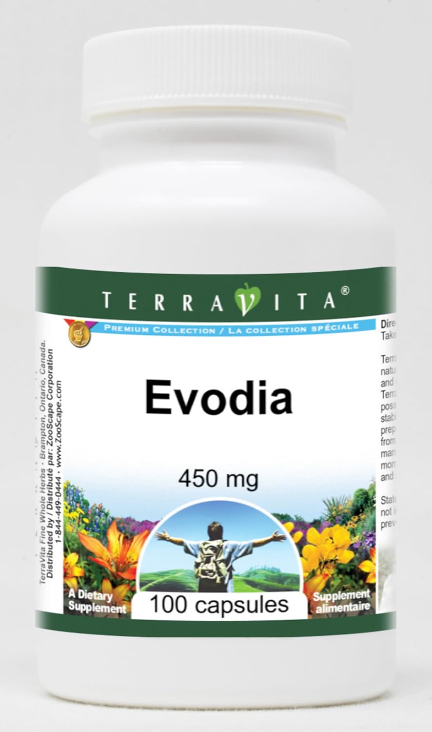 Evodia - 450 mg (100 Capsules, ZIN: 520062) - 2 Pack