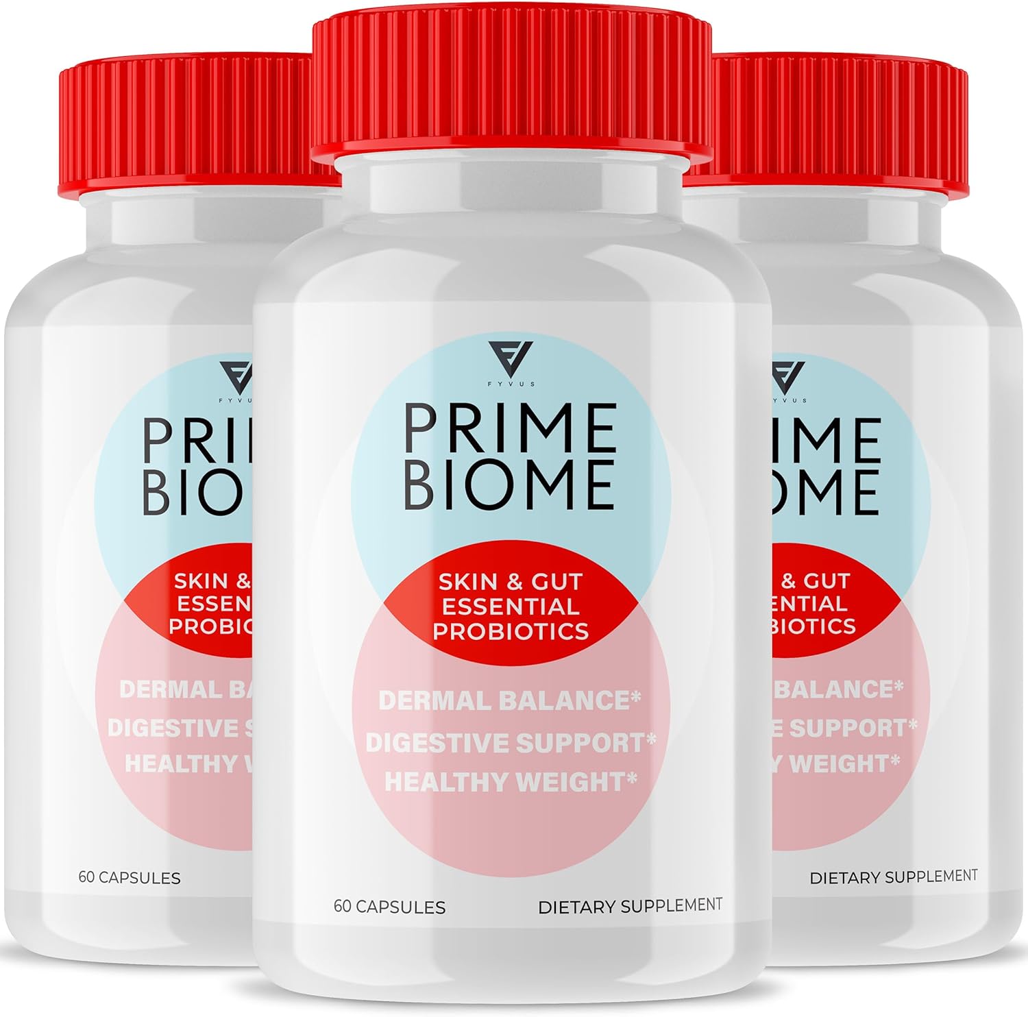 (3 Pack) Prime Biome Capsules, PrimeBiome Healthy Skin and Overall Body Gut Support Supplement Pills, PrimeBio Advanced Maximum Health Essential Daily Lifestyle Formula Vitamin (180 Capsules)