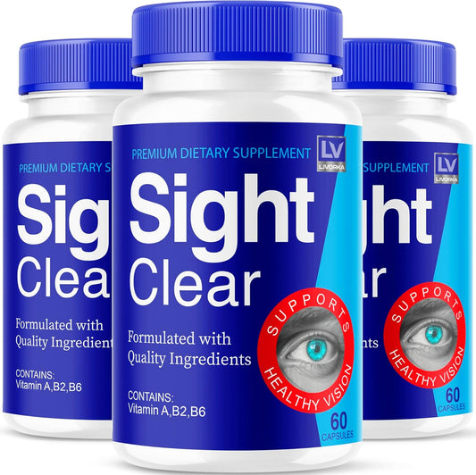 3 Pack - Sight Clear, Sight Clear Pills For Eyes, Sight Clear 180 Capsules For 90 Days, Sight Clear Capsules - SightClear Capsules For Healthy Vision, Sight Clear 20/20 Vision Vitamins, Sight Clear
