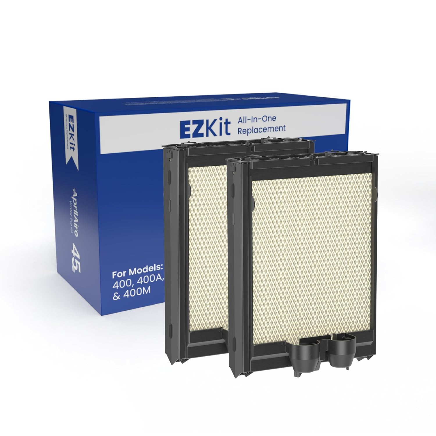AprilAire H445EZ1A Humidifier Filter\/Water Panel Assembly Replacement Kit for AprilAire Whole-House Humidifier Models: 400, 400A, 400M (2-pack)