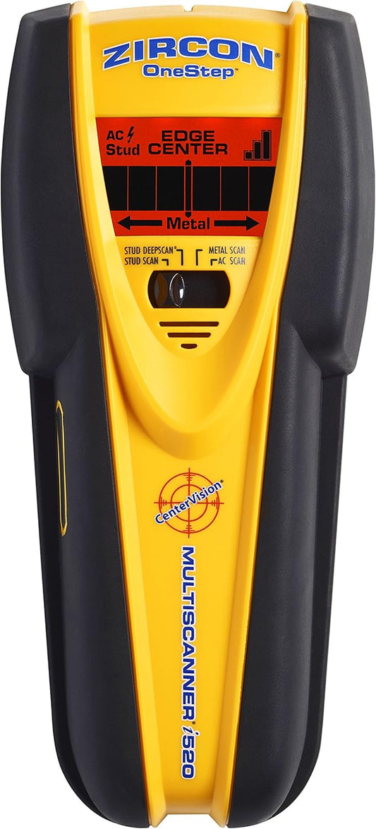 Zircon MultiScanner i520 Center-Finding Stud Finder with Metal and AC Electrical Scanning