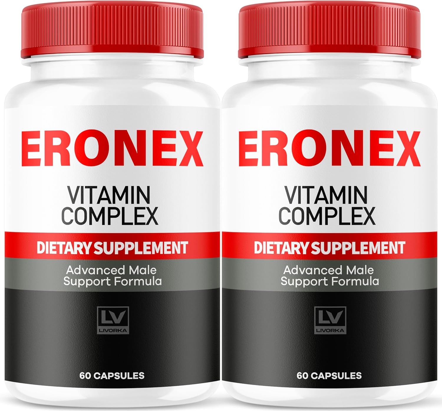 (2 Pack) Eronex Vitamin Complex Pills, Eronex Capsules, Eronex Official Advanced Formula Capsulas, Eronex All-Natural Support Pills, Eronex Pastillas Reviews, 120 Capsules for 2 Months