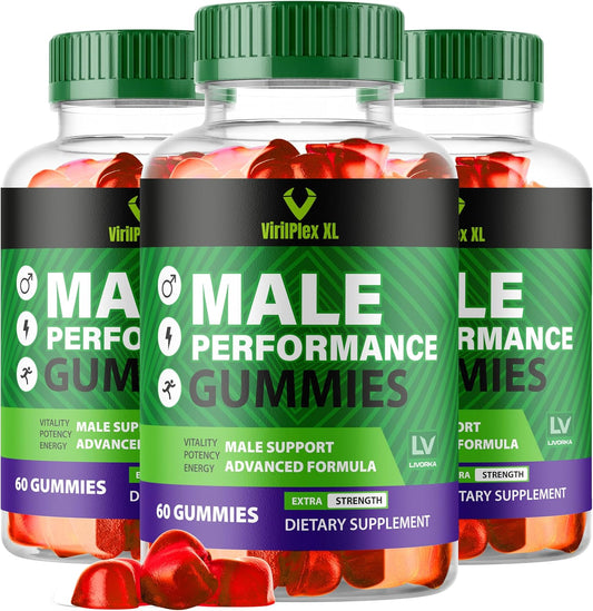 (3 Pack) VirilPlex XL Gummies, 180 Gummies for 3 Months