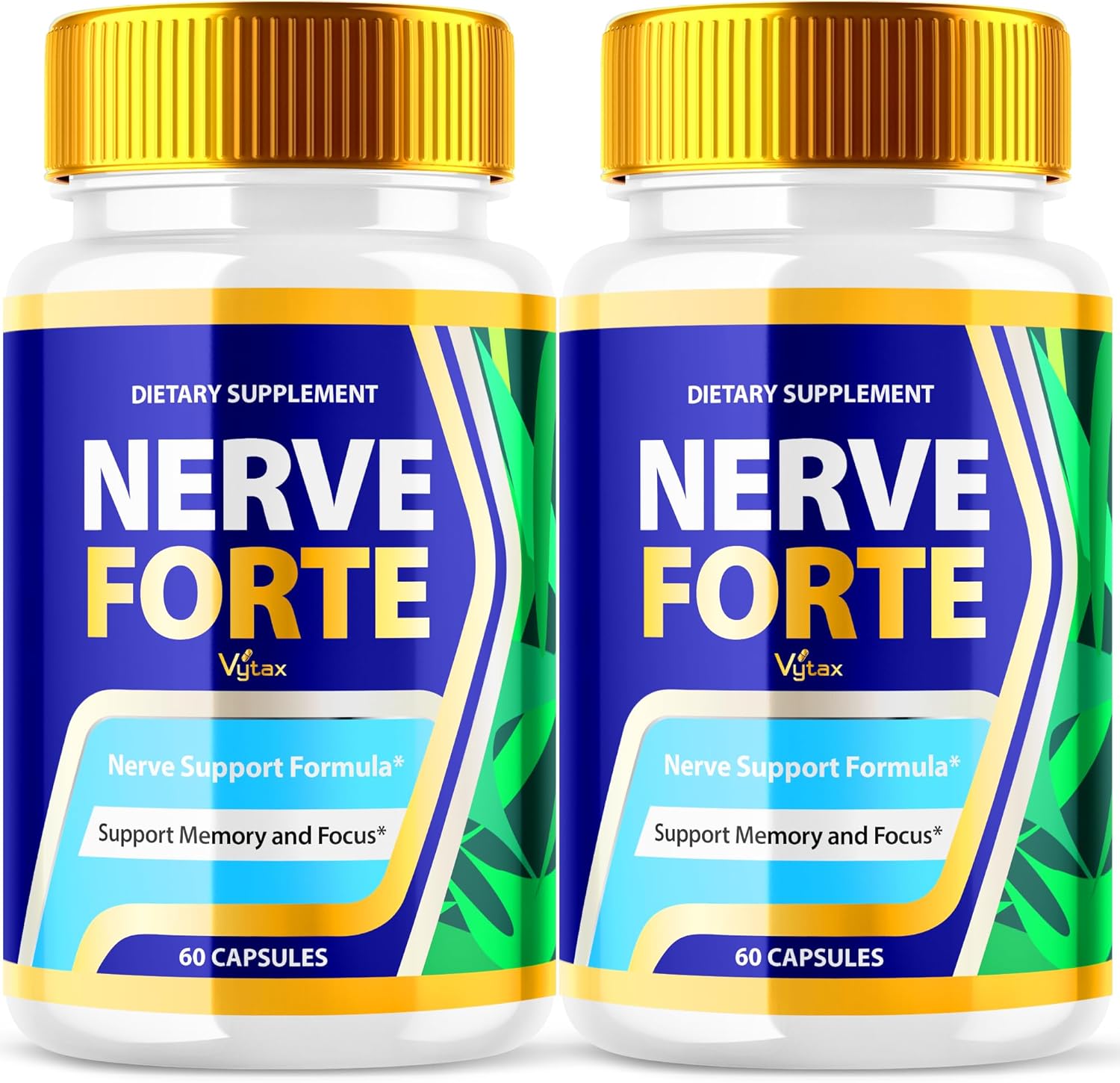 (2 Pack) Nerve Forte Capsules, Nerve Forte Advanced Maximum Strength Nerve Support Pills, Nerve Forte All Natural Supplement - Premium Nerve Support Once Daily Vitamin Pastillas Reviews (120 Capsules)